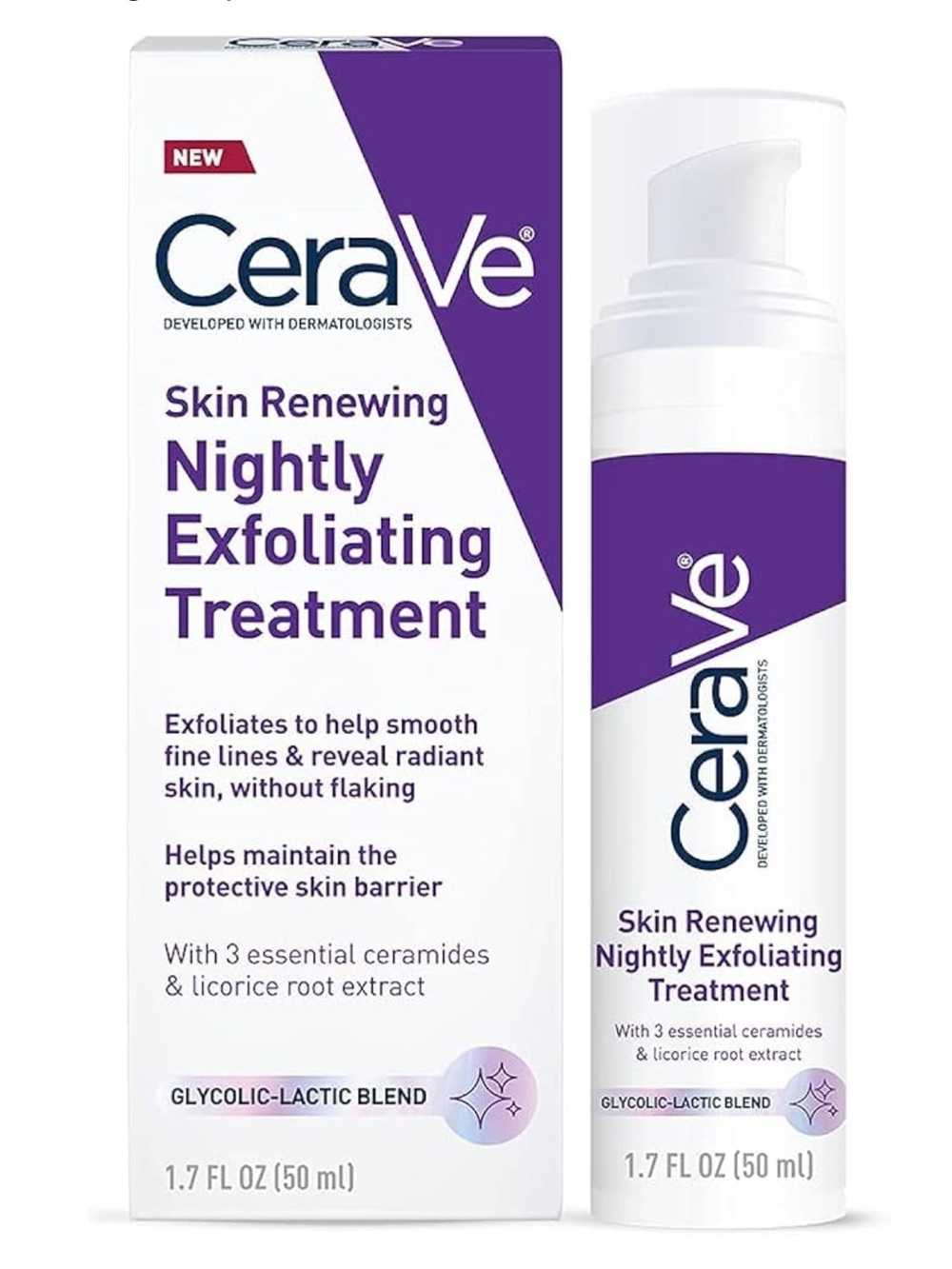 CeraVe Skin Renewing Nightly Exfoliating Treatment 1.7oz
